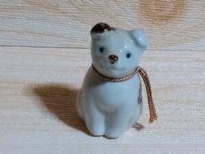  rare! dog!. earth toy! Showa Retro! antique! earth bell! miscellaneous goods! ornament! interior! sound color!s1 genuine 3