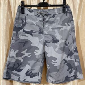 16SS パタゴニア patagonia 水着 サイズ ボーイズ16 迷彩柄グレー 海パン ハーフパンツ メンズ カモフラージュ 