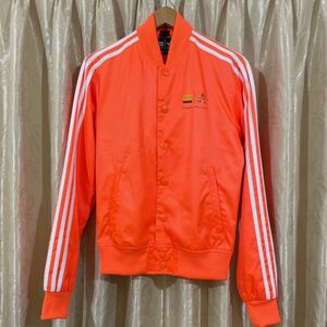 アディダス× ファレルウィリアムス トラックジャケット サイズXS 蛍光オレンジ adidas originals ×PHARREL WILLIAMS コラボ