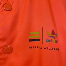 アディダス× ファレルウィリアムス トラックジャケット サイズXS 蛍光オレンジ adidas originals ×PHARREL WILLIAMS コラボ_画像5