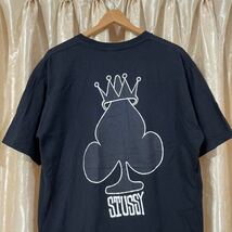 ステューシー Crown Spade Tシャツ サイズL ブラック_画像3