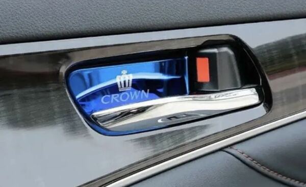 トヨタ クラウン 210系用 インナーハンドル カバー 4点セット 青色