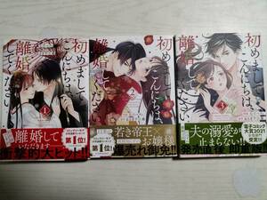 七里ベティ「初めましてこんにちは、離婚してください」1～3巻　原作：あさぎ千夜春　＜2個口＞