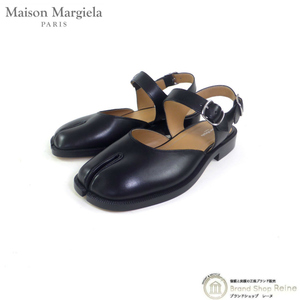 メゾンマルジェラ （Maison Margiela） Tabi タビ 足袋 サンダル レザー S58WP0249 ブラック #39（新品）