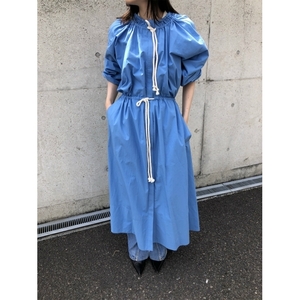 ジルサンダー （JIL SANDER） ジルサンダー+ ロングコットンシャツワンピース J40CT0114 サイズ34 コーンフラワー ウェア（新品）