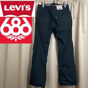 686 Levi's リーバイス デニム ジーパン ジーンズ デニムパンツ スノーボード スノボ パンツ ズボン メンズ Sサイズ S ブラック 黒 ６８６