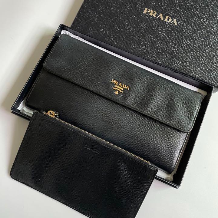 PRADA プラダ 長財布ウォレット ネイビー product details | Proxy