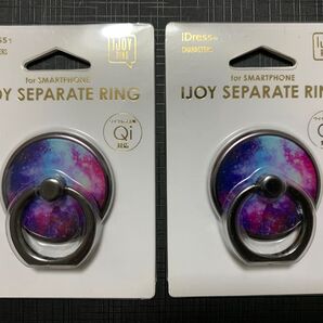 【新品2個】スマホリング◆iDressサンクレスト◆落下防止リング キャラクターズIJOYRING◆IR-CH26◆スペースピンク