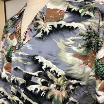 70s ROYAL CREATIONS アロハシャツ XL MADE IN HAWAII USA製 ビンテージ 総柄 半袖シャツ_画像5