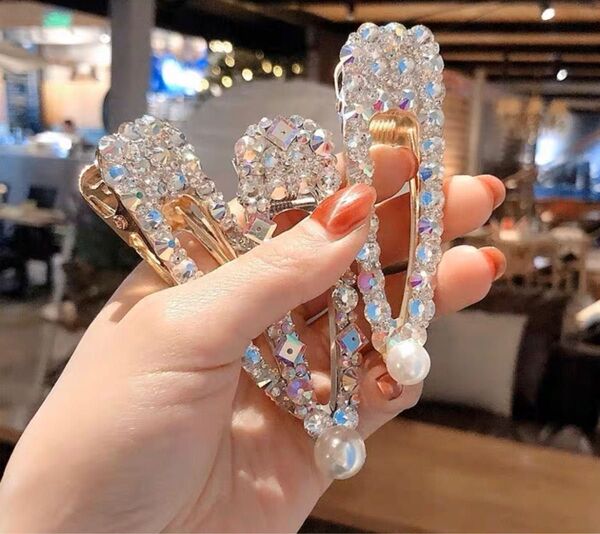 ヘアピン ヘアアクセサリー 可愛いパール 3点セット