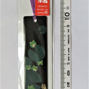 リュウコドウ 黒アクリル蒔絵しおり 福を六かえる 日本製 ブックマーカー ※在庫3の画像1