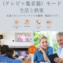 首掛け集音器タイプ 送信機 充電式 テレビ用スピーカ ハウリング ノイズキャンセリング 難聴 介護 高齢者用 おじいちゃんへのプレゼント_画像3