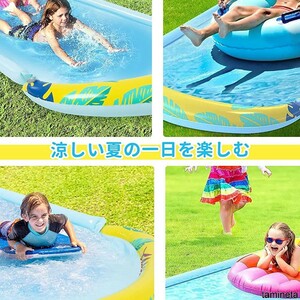  home . water slider pool fountain mat parent . oriented playing in water mat swimming folding easy installation all season possible to use vinyl pool 
