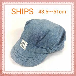 SHIPS KIDS ワークキャップ　ネイビー　シップスキッズ