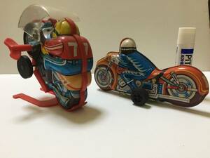  tin plate made motorcycle zen my device & tin plate made motorcycle 2 pcs 