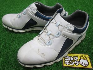 GK Suzuka * used 557 [25.0] foot Joy *PRO SL BOA 56852J* spike less * golf shoes * dial type * white / navy 