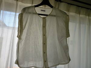  Beams Boy BEAMS BOYlinen no sleeve blouse .. feeling. exist stylish blouse beautiful goods 