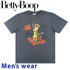 ベティ ちゃん 半袖 Tシャツ メンズ ドライ ベティー ブープ グッズ SPBT-42232B Lサイズ DGY(ダークグレー)