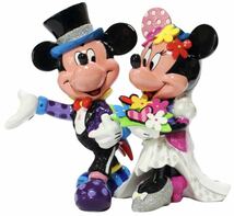 【新品・未使用】ディズニーフィギュア　ブリット4058179　Disney Britto　Mickey & Minnie Wedding_画像1