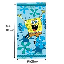 スポンジボブ ビーチタオル 17726 タオル バスタオル 大きい 大判 キャラクター 雑貨 グッズ ボブ Sponge Bob_画像2