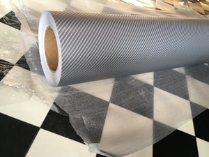  карбоновая пластинка 4D разрезное полотно под карбон сиденье серебряный для бизнеса 152.x30. машина упаковка защита наклейка 