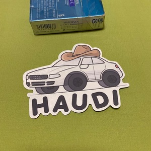 ラバダブ　HAUDI　カウボーイステッカー　★　USDM　アウディ