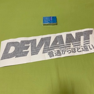 DEVIANT★黒★バナー★V4★抜き　ステッカー　デビアント　USDM 逸脱した　普通からほど遠い