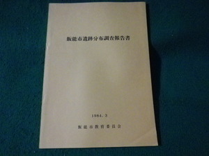 ■飯能市遺跡分布調査報告書　飯能市教育委員会　1984年3月■FASD2023052408■