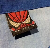 希少 90s ビンテージ SPIDERMAN マーベル 全面パネル 総柄プリント 半袖シャツ スパイダーマン MARVEL アメコミ 1990年代_画像4