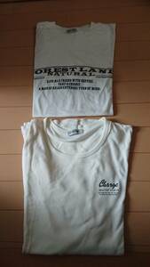 ☆『LINDSTORM』&『CHARGE』Tシャツ2枚(半袖&長袖)白/Mサイズ/ブランド/ファッション/服/カットソー/ストリート/スポーツ/上着/大人気