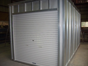  new goods storage room shutter type 2.5 tsubo (5.)* material warehouse, parts inserting, storage cabinet, gardening supplies, bike garage, prefab, container, hobby. part shop, disaster prevention fixtures 