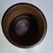 A634 中古品 陶器鉢 詳細不明 底水抜き穴なし 植木鉢 容器 コレクション _画像5