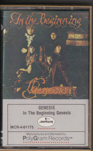 [カセット] GENESIS / IN THE BEGINNING ジェネシスが名前を使えなかったアメリカのジェネシス唯一のアルバムの超貴重なカセット