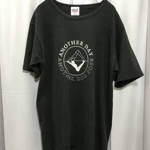 anvil アンビル ヨガポーズプリントTシャツ USA古着 BLACK M size シンプルTシャツ unisex USA製