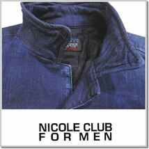 ニコルクラブフォーメン NICOLE CLUB FOR MEN オープンカラー半袖シャツ 3264-8100-46(M) デニムシャツ_画像2