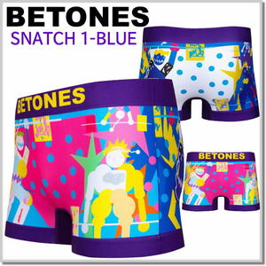 ビトーンズ BETONES アンダーウエアー SNATCH-1-BLUE メンズボクサーパンツ