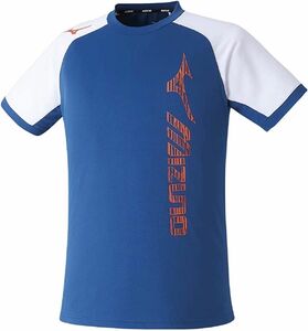 MIZUNO ミズノ テニスウェア 半袖Tシャツ ソーラーカットプラクティスシャツ 62JA2Z15 ブルー ユニセックスM 新品