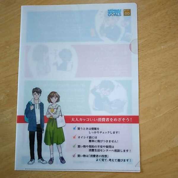 【送料無料】クリアファイル A4 消費生活センター 神奈川県消費生活課 SDGs オリジナルグッズ 文房具 整理収納グッズ 消費者ほっとライン