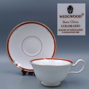 希少 廃盤品 1985年 ウェッジウッド WEDGWOOD コロラド ティーカップ&ソーサー コーヒーカップ COLORADO
