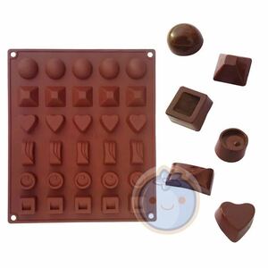 新品（送料無料）ショコラ　シリコンモールド型　チョコ型　グミ型　チョコレート ハート 半球 角型 オリジナル　飴型　製氷器　製氷皿