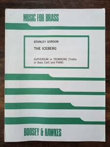  free shipping euphonium musical score Stanley * Gordon : Iceberg ( ice mountain ) - north. sea. .- euphonium or trombone & piano 
