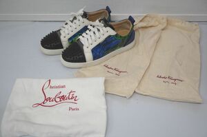 5-58 Christian Louboutin クリスチャン ルブタン ジュニアスパイク スタッズ スニーカー シューズ 靴 サイズ 41 メンズ ブランド