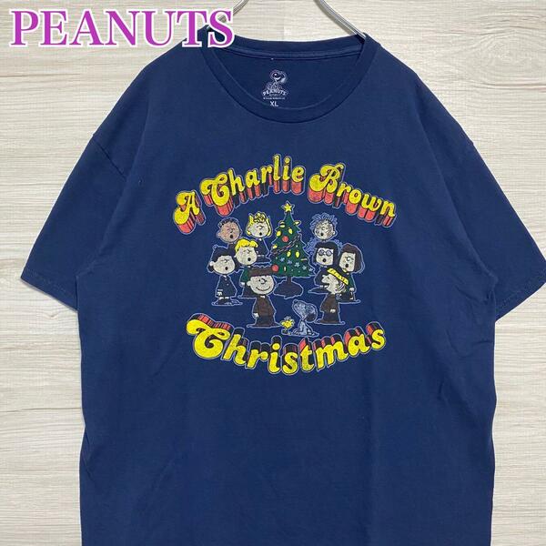 【入手困難】PEANUTS スヌーピー Tシャツ　XLサイズ　ゆったり　キャラクター　一点物　レア　半袖　アニメ　海外　輸入　ヴィンテージ