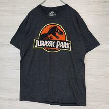 【入手困難】JURASSIC PARK ジュラシックパーク　Tシャツ Lサイズ　恐竜　一点物　レア　ゆったり　アニメ　映画　ムービー　海外　輸入_画像3