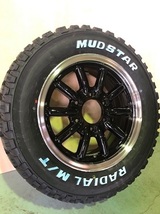 4本セット essex Type ENCB 16X6.5J 6/139.7 BK ブラック MUDSTAR radial M/T 215/65R16 200 ハイエース オフロード エセックス_画像1