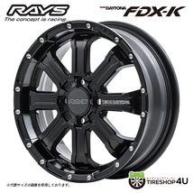 4本セット RAYS DAYTONA FDX-K 15x5.0J 4/100 +48 5J ブラック MUDSTAR RADIAL A/T 165/60R15 軽自動車 デリカD2 ハスラー アゲトラ_画像2