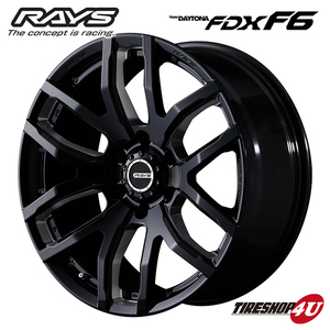 4本セット RAYS DAYTONA FDX-F6 18x8.0J 6/139.7 +20 8J B8 マシニング MONSTA RT HYBRID RUGGED TERRAIN 265/60R18 ハイラックス プラド