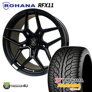 数量限定 4本セット ROHANA RFX11 22X10.5J 5/130 +22 マットブラック YOKOHAMA PARADA Spec-X PA02 305/40R22 Gクラス 特注サイズ