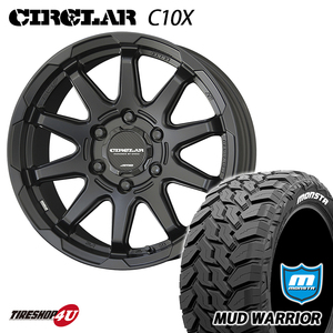 4本セット KYOHO ENKEI サーキュラー C10X 16x6.5J 6/139.7 +38 MB MONSTA MUD WARRIOR 215/70R16 ホワイトレター ハイエース