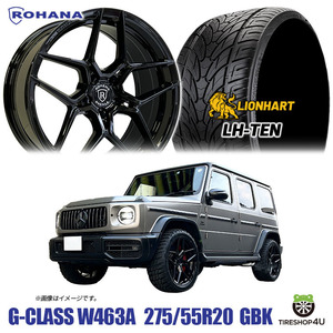 数量限定 4本セット ROHANA RFX11 20X9.0J 5/130 +30 グロスブラック LIONHART LH-TEN 275/55R20 ベンツ Gクラス ロハナ 特注サイズ